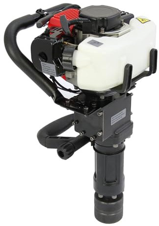 T-Mech Post Driver, 2-Stroke Petrol Fence Knocker, Jack Hammer & Chisel Attachments, Picket Fencing