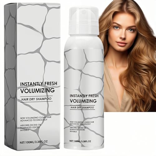 Instantly Fresh Volumizing Dry Shampoo, Natural Invisible Powder Spray for Hair - Travel Size 100ML