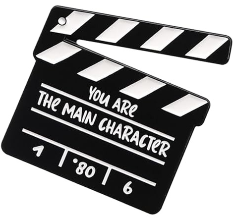 Siuwddee Filmstifte, Filmbrosche - Klapperplatine Revers Pins,Amüsantes Metall -Revers -Brosche für Rucksäcke Abzeichen Hüte Taschen Accessoire für Männer Frauen