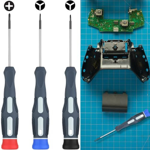 Schraubendreher-Set, kompatibel mit Nintendo Switch, magnetischer Tri-Winged Schraubendreher Y0 Y00 PH00 Y-förmige Spitze & kreuzförmige Flügelschraubendreher kompatibel mit Nintendo Switch Console
