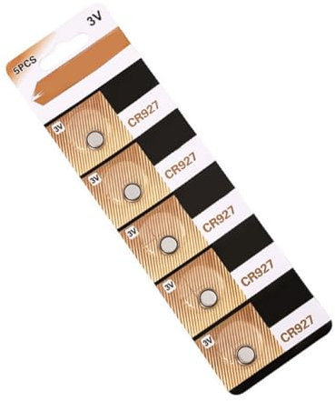 Lot de 5 piles bouton CR927 au lithium 3 V 30 mAh pour appareils photo et horloges