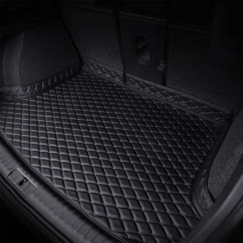 FNUQKREF Tappetino Bagagliaio Auto per KIA Sportage GT S-Line 2018-2025, Pelle Sintetica Impermeabile Anti-Graffio & Antiscivolo Protezione Totale Auto Accessori,Black