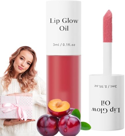 Huile Labiale Teintée - Effet Hydratant - Maquillage Visage pour Saisons Fêtes Événements Mariage Soirée Voyage