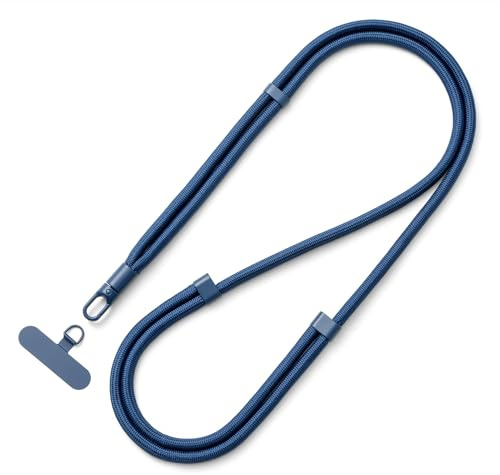 MORSUNBELA Handykette Kurz Handyband zum Umhängen Verstellbar | 7 mm Polyesterband mit 360 Grad Karabiner,Langes Handykette und kurz fürs Handgelenk,für Alltag,Reisen,Shopping,Spaziergänge
