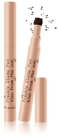 Freckles Pen, Stylo de tache de rousseur, Fausses Taches de Rousseur, Visage Taches de rousseur, Outil de Maquillage de Taches de Rousseur, Stylo à Point Imperméable Doux et Durable #02 Café