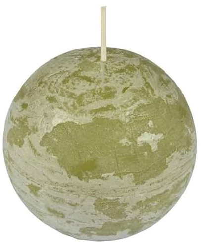 Bougie Boule Déco Rustique 7cm Tilleul