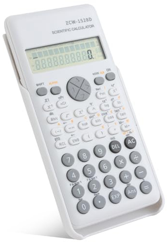 Calculatrice Scientifique Fonctions Compatible avec Les Programmes du Collège Lycée et Universit Idéal pour Le Bureau et Les Études (Blanc)