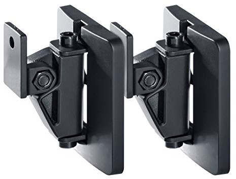 Teufel Lautsprecher Metall Wandhalter AC 3500 SM (Paar) - schwarz | Wandhalter für Micro-Lautsprecher, Horizontal und vertikal - weiß