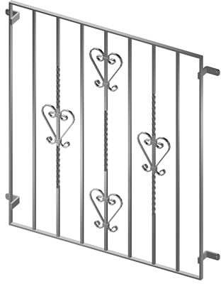 Fenstergitter Valentin Sicherheitsgitter Einbruchschutz für Fenster Feuerverzinkt 950x1100mm