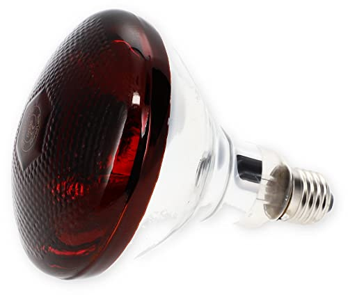GarPet Rotlichtlampe Gesicht Infrarotlampe 100 Watt Infrarot Lampe Terrarium Wärmelampe Baby Tiere Geflügel Infrarotbirne Infrarotstrahler Rotlicht Heizlampe
