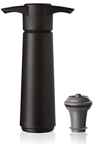 Vacu Vin Pompa Salvavino con 1 Tappo per Il Vuoto - Nero