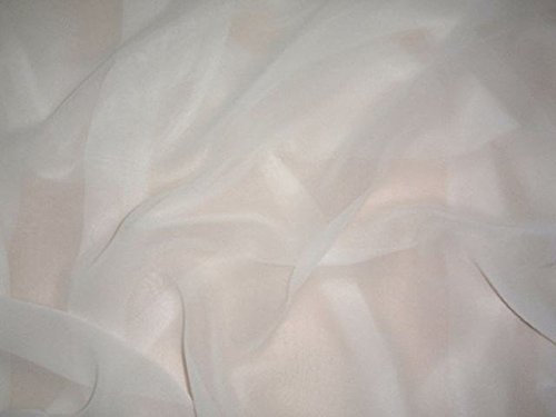 White 100% Silk Chiffon Fabric 44 Inches sc/44/white