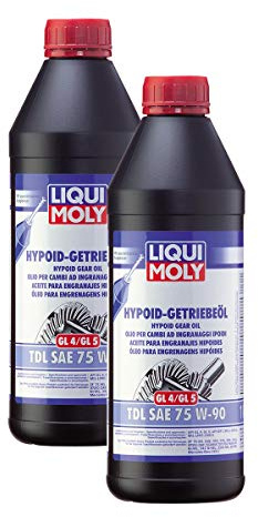 2x Getriebeöl LIQUI MOLY 1407 Hypoid (GL4/5) TDL SAE 75W-90 Schaltgetriebe Öl 1L