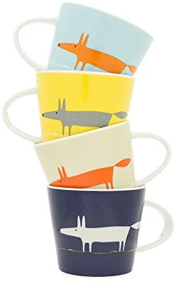 Scion Living - Keith Brymer Jones Collaboration Range - Mr Fox Ceramic Mug - Gift Boxed - Espresso Cup Set of 4 - Multi - (One Size)