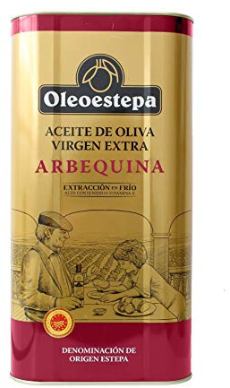Oleoestepa Arbequina - Aceite de Oliva Virgen Extra 5 L – DOP Estepa – Extracción en Frío – Variedad Arbequina – Frutado con notas de aceituna madura – Ideal para maridaje y mayonesas