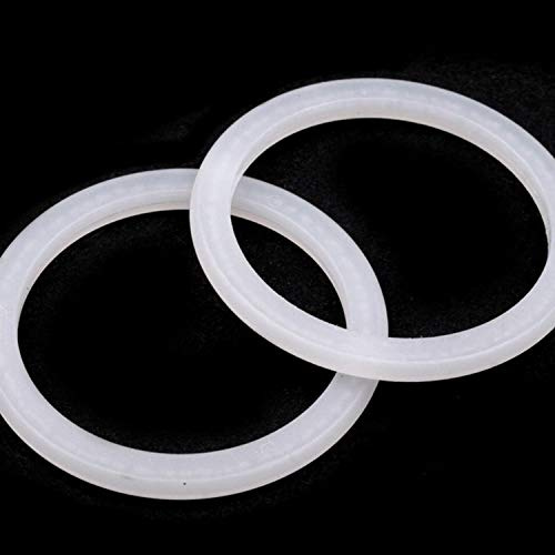 BIG-SAM Gardinenringe | 10, 20 oder 50 Stück | aus Kunststoff | 42mm Außendurchmesser | 34mm Innendurchmesser | in Weiß | für Gardinenstangen mit Vorhängen (10)