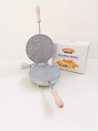 CBE Elettrodomestici AM8030100 Electric biscuit tin Round Thin, 600 W, Aluminium,Chrome