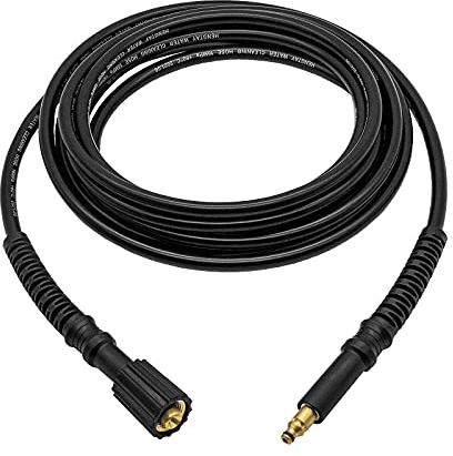 DERASL 15M Manguera de repuesto para limpiadora de alta presión, adecuada para limpiadora de alta presión Nilfisk, adecuada para C 100.5-5, C 100.5-6, C 105.5-5, C 135.1-8, C 135.1-8