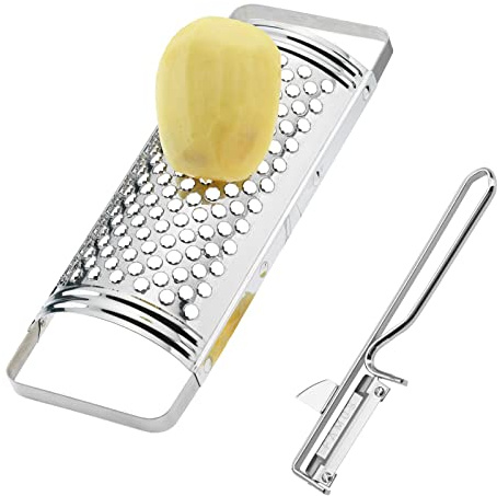 Westmark Set 2 piezas: rallador de corona + pelador, acero inoxidable, Famos, Plateado, 103522E6
