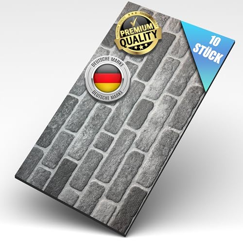 AS Country Stone® Wandverkleidung Steinoptik | 100x50x2 cm | 3D Effekt Wandpaneele Steinoptik für Küche und Wohnzimmer | Innen- und Außenbereich - Steinoptik Styropor - 3D Wandpaneele | 10 Stück |