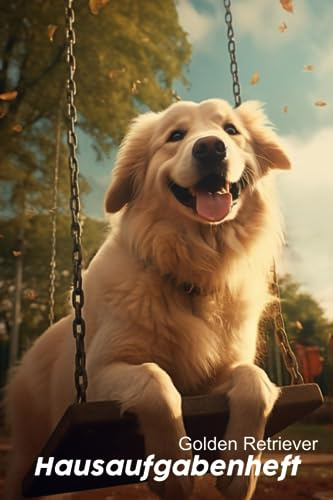 Golden Retriever Hausaufgabenheft: Kleines einfaches Hausaufgabenheft für Golden Retriever Liebhaber