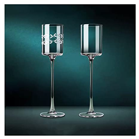Coupes de Champagne 2 pcs Verres à Champagne en Verre de Cristal Verres à Cocktail Créatifs Légers et Transparents Verres Pétillants Vintage Flûte à Champagne de 120 ML de Hauteur Flûtes à Champagne (
