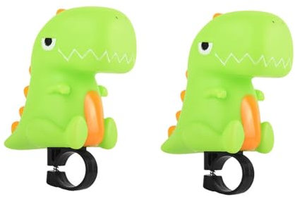 Samuliy Squeeze Dinosaurier Fahrradklingel, Fahrradhupe Kinder, 2 Fahrradklingel, Hupe Fahrrad Klingel, Dinosaurier Einhorn Fahrrad Quetschhupe - Fahrrad Armaturenbrett Dekoration Für