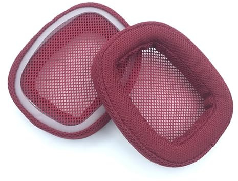 Sostituzione padiglioni auricolari per Logitech G433 G233 G-pro G533 G231 G331, cuscinetti auricolari per le cuffie over ear, paraorecchie in schiuma di spugna di memoria per le cuffie (Rosso)
