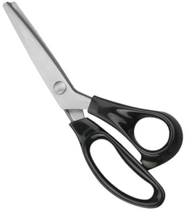 Lurrose Zackenschere Schneiderschere Mit Edelstahlklingen Für Stoffe Futter Papier Nähen Handwerk Profi Gebrauch Anatomische Griffe Langlebig