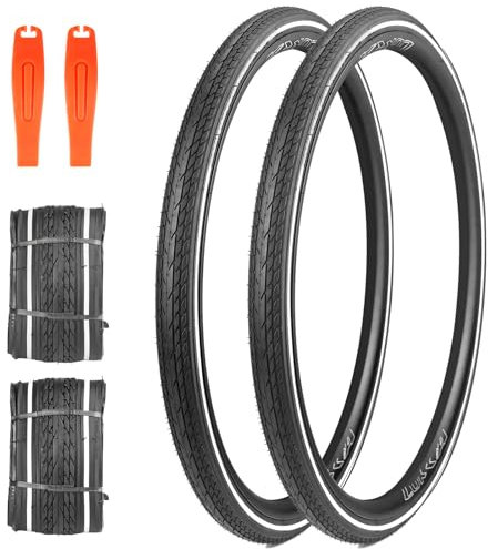 ZUKKA Fahrradreifen 28x1,40 Zoll-Paar 700 x 35c Reifen mit Reflexstreifen, faltbar Fahrradmantel 37-622 für Fahrrad, Straße, Mountainbike, Hybrid, Touring, Elektrofahrrad,2 Stück