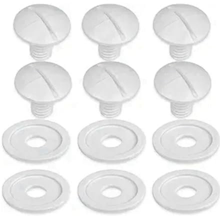 SLAHAJ Kit Limpieza Piscina Set de Limpieza para Piscina 6 Piezas de Tornillo de Rueda para Limpiador de Piscinas, Piezas de Repuesto para Limpiador de Piscinas 180/280