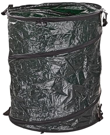 KesTek Pop Up Gartensack 160L – Gartenabfallsack, Laubsack, Grünschnittsack, selbstaufstellend, wasserabweisend & stabil – 3 Tragegriffe, faltbar & platzsparend, ideal für Garten & Terrasse