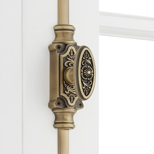 Signature Hardware 955211-1.75 Helmina 6 Inch Tall Window Cremone Security Bolt - Antique Brass