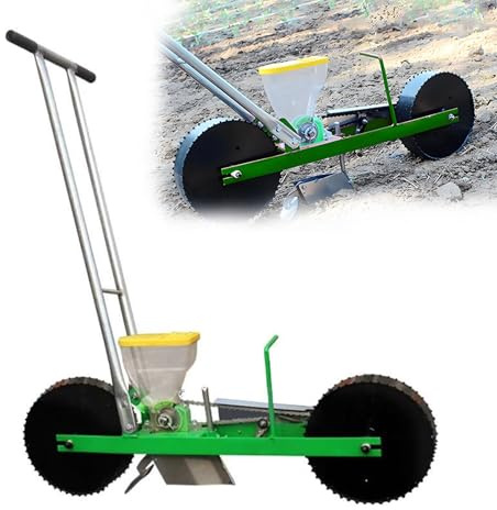 Hand Push Seeder - Manual Garden Seeder and Fertilizer Applicator for Efficient Seeding and Plant Growth