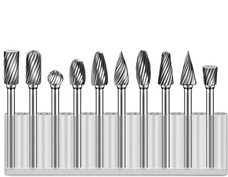 YJRKXG Brocas de carburo de tungsteno for corte de aluminio, escofina rotativa de 1/8, amoladora, taladro for metal, madera, carpintería, corte y tallado