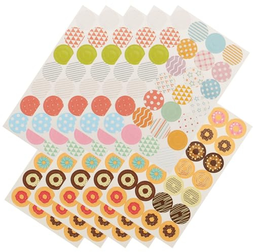 Gadpiparty 1120 pegatinas de refuerzo de agujeros de colores surtidos para papeles de hojas sueltas y etiquetas decorativas de papel fino que protegen los agujeros de la carpeta de roturas para uso en