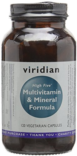 Viridian - High Five Multivitamin Formula - 120 Veg Caps | Support Energy & Vitality with 23 Essential Nutrients & Including Vitamin B5 | Formulated by Nutritionists | No Artificial Additives | Vegan