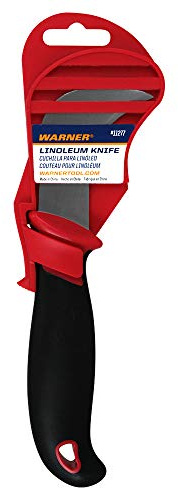 Warner Tool 11277 Soft Grip SS Hawk Bill Linoleum Knife with Cover