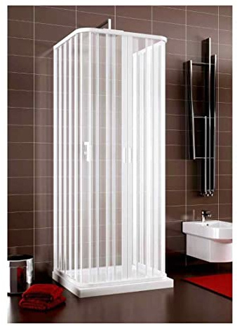 Box Doccia in PVC 70x100x70 cm a tre lati con apertura centrale Praga