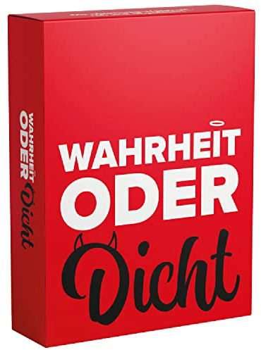 TIPSI Wahrheit oder Dicht Trinkspiel – Partyspiel, Kartenspiel, Saufspiel - Alkohol Geschenke zum Geburtstag – Lustige Spiele für Erwachsene ab 18 - Wahrheit oder Pflicht
