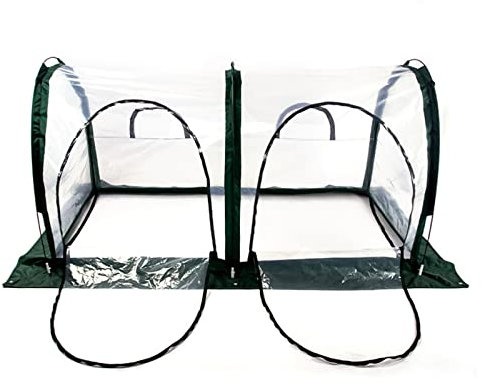 L Cloud Serre de Jardin Tunnel 2M Serre à Tomates Serre Compacte Plastique PVC Tente abri 2 fenêtres avec Zip pour Jardin Terrasse