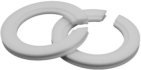 Twin Pack E27 to B22 or E14 Lampshade Hole Adapter for Reducing Support Ring from 41mm to 26mm White