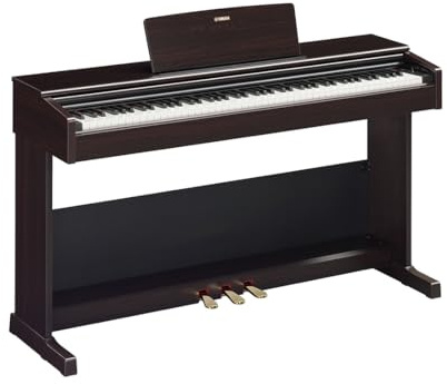 Yamaha ARIUS YDP-105 Digitalt Piano - Modernt och elegant hemma-piano för amatörer och hobbyister med autentisk akustisk piano-ljud, i rosenträ