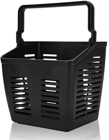 HURRISE Mobility Scooter Basket,Large Front Basket Wheelchair Bags Baskets,Handle Portable Universal High Capacity Weather Resistance Scooter Accessories
