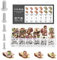 Knpwer 115 piezas U Clips y tornillos Kit,Universal Metal U-Nuts,Grapas de carrocería,Clip de fijación de metal en forma de U, Tornillos de carrocería para alas de coches