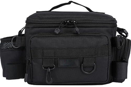 YUEMING Bolsa de Aparejos de Pesca, Multifuncional Bolsa de Pesca, Bolsas de Pesca de Gran Capacidad, Kit de Accesorios de Pesca al Aire Libre con Correas Ajustables para Guardar Accesorios de Pesca