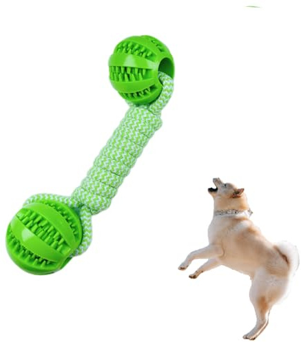 Hundespielzeug Seil mit Ball, Robustes Hunde Kauspielzeug, Leckerli Ball Hundespielzeug, Interaktives Spielzeug für Hunde, Beißball für Kleine und Große Hunde Langeweile, Zahnreinigung, IQ-Training