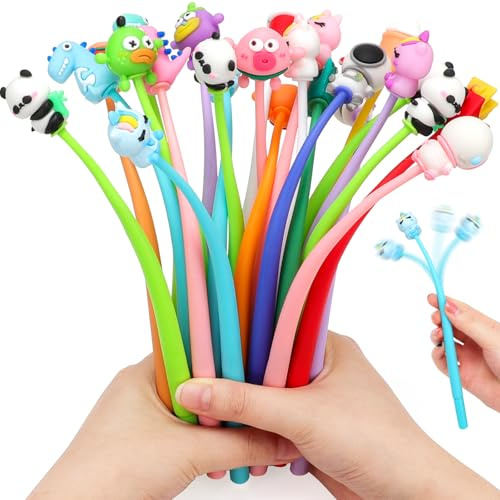 VICHOS 30 Stück Shake Kugelschreiber Set, Gastgeschenk für Mitgebsel Kindergeburtstag 5 6 7 8 9 10 Jahre, Give Aways Kindergeburtstag Gastgeschenke für Kinder