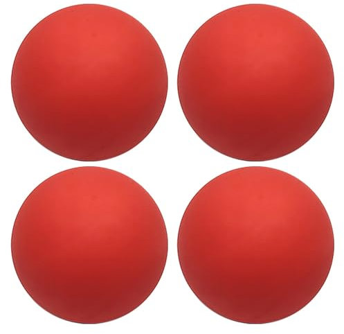 Generisch Squashbälle – 4 x hochelastische Gummi-Hüpfbälle | Vielseitiger Einsteiger-Squashball | Gut sichtbarer Gummi-Hohlball für Hobbyspieler | Squash-Baseball-Zubehör für das Wettkampftraining