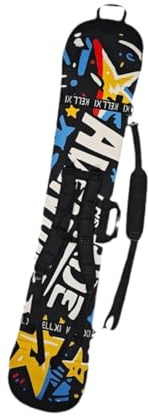 Fenteer Funda para Tabla de Snowboard, Bolsa de Transporte, Correas Ajustables para Hombros, Estuche para Esquís